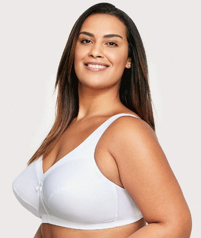 Glamorise Magiclift Active Support Wire-Free Bra - White Bras 