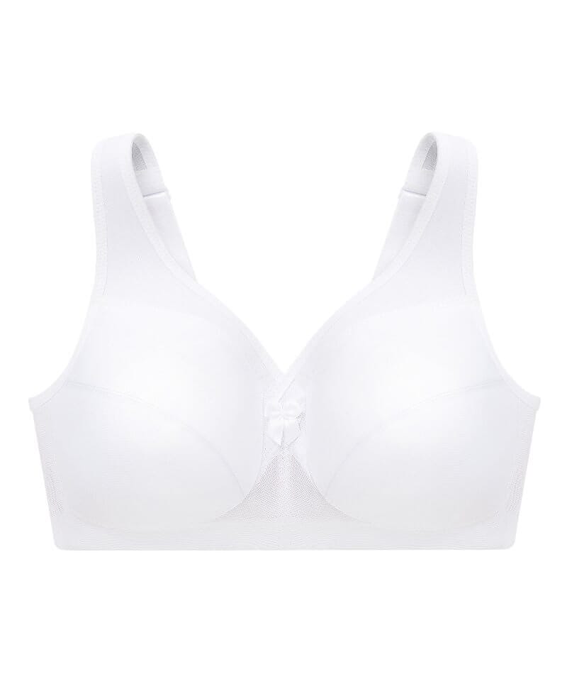 Glamorise Magiclift Active Support Wire-Free Bra - White Bras 