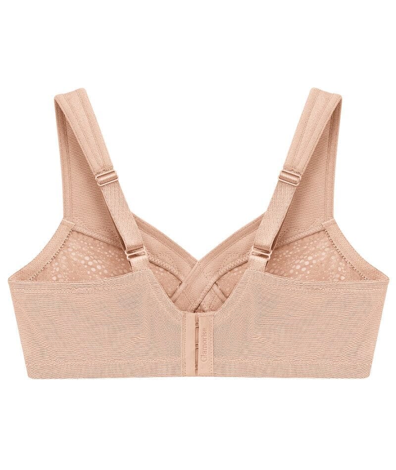 Glamorise Magiclift Moisture Control Wire-Free Bra 2 Pack - Cafe Bras 