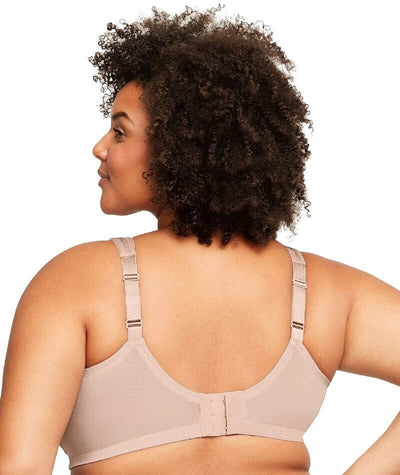 Glamorise Magiclift Moisture Control Wire-Free Bra 2 Pack - Cafe Bras 