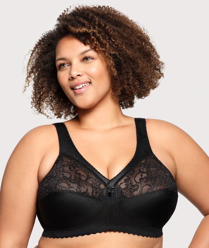 Glamorise Magiclift Original Wire-Free Support Bra - Black Bras  