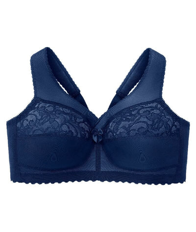 Glamorise Magiclift Original Wire-Free Support Bra - Blue Bras 