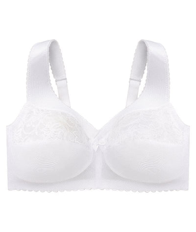 Glamorise Magiclift Original Wire-Free Support Bra - White Bras 