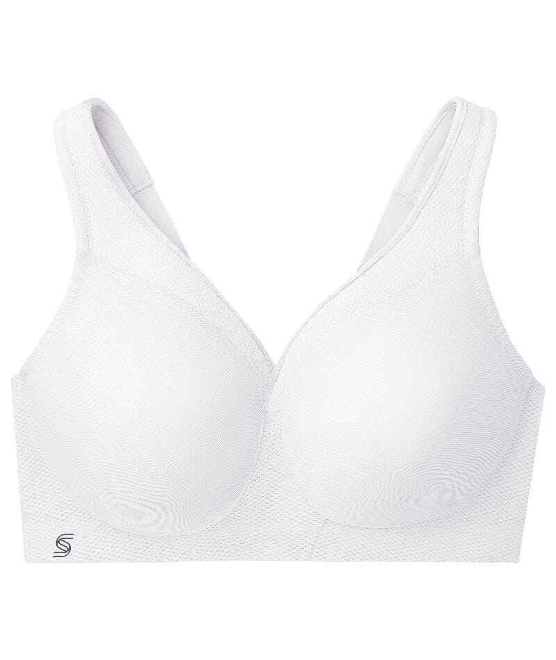 Glamorise Magiclift Seamless Wire-Free Sports Bra - White Bras 