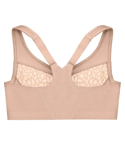 Glamorise MagicLift Wire-Free Front-Closure Racerback Bra - Cafe Bras 