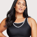 Glamorise No-Bounce Camisole Wire-Free Sports Bra - Black