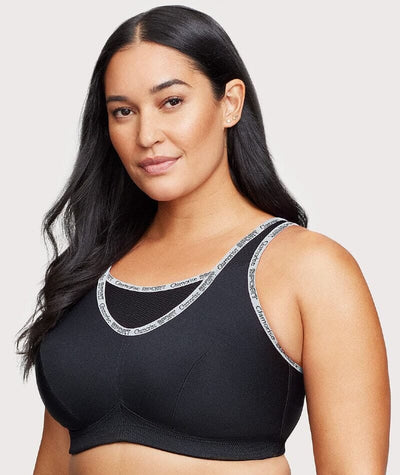 Glamorise No-Bounce Camisole Wire-Free Sports Bra - Black