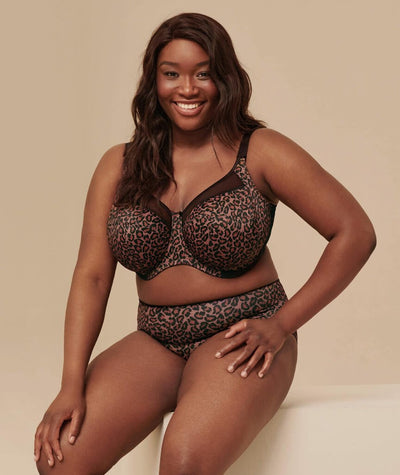 Goddess Kayla Underwire Banded Bra - Dark Leopard