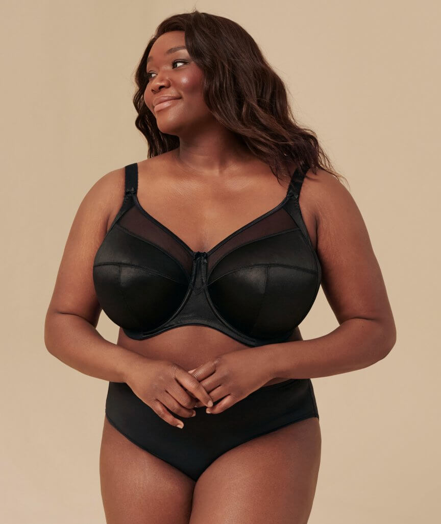 Goddess Keira Underwired Banded Bra - Black