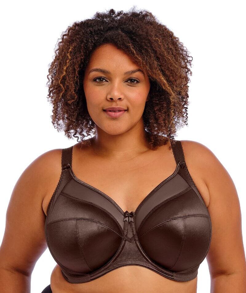 Goddess Keira Underwired Banded Bra - Chocolate Bras  