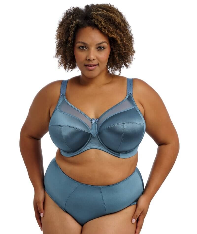 Goddess Keira Underwired Banded Bra - Mediterranean Blue Bras 