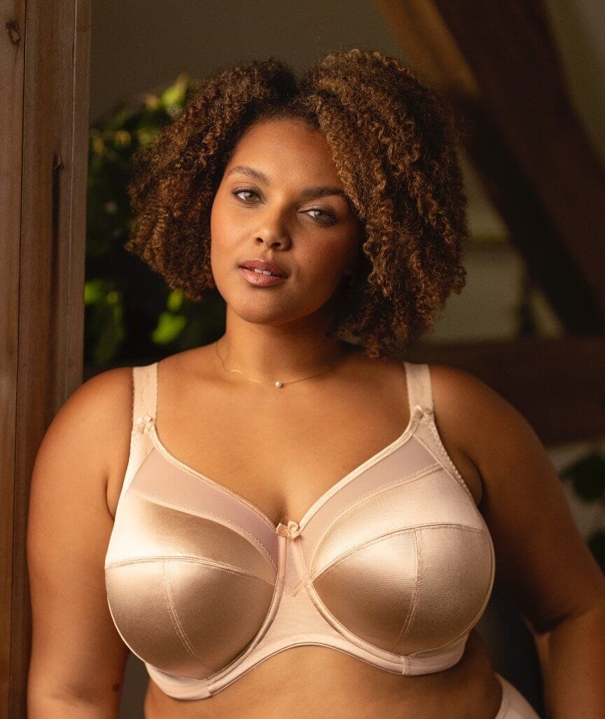Goddess Keira Underwired Banded Bra - Nude Bras 
