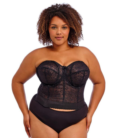 Goddess Lace Bridal Bustier - Black Bras 