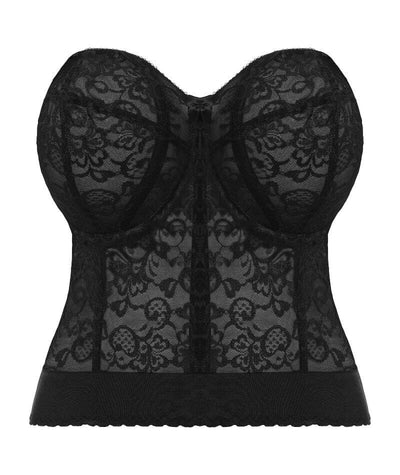 Goddess Lace Bridal Bustier - Black Bras 