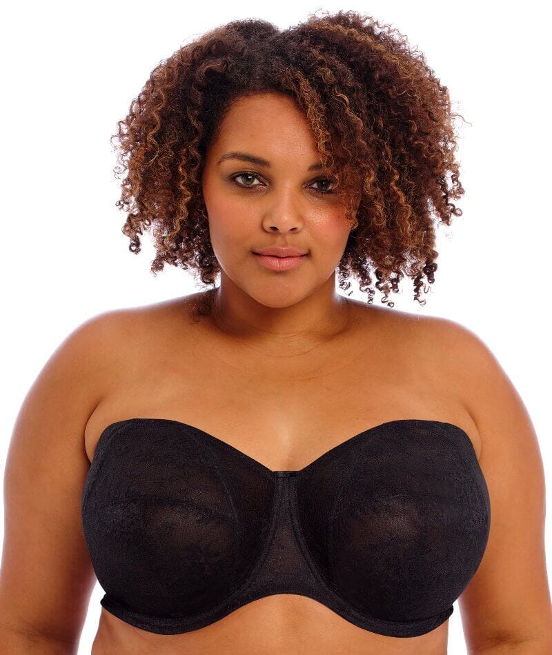 Goddess Verity Underwired Strapless Bra - Black Bras  
