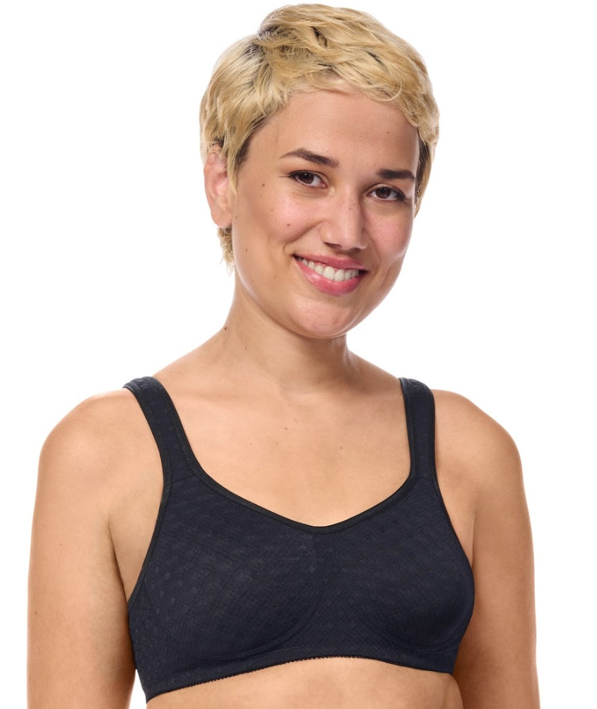 Amoena Tiana Wire-Free Bra - Black 