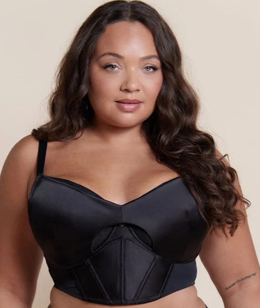 Curvy Kate Unapologetic Longline Balcony Bra - Black 