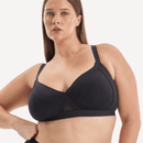 Nala Support Wirefree Bralette - Better Than Cotton Bra - Licorice