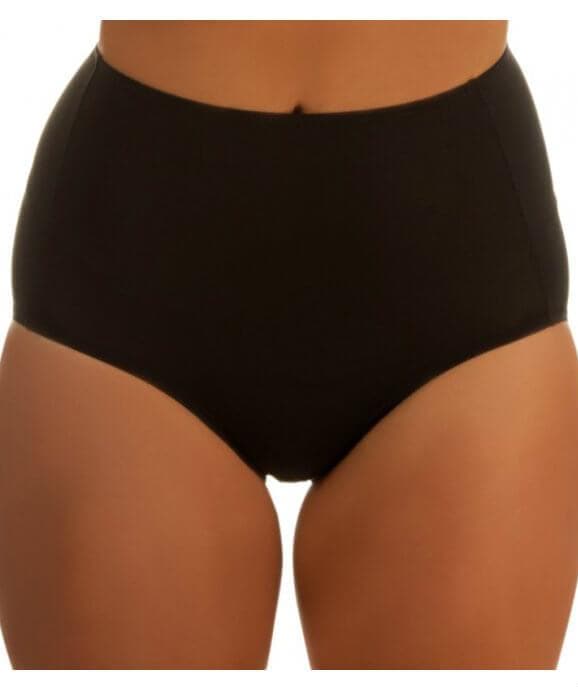 Jockey No Ride Up Microfibre Full Brief - Black Knickers  