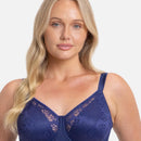 Triumph Lacy Minimizer Bra - True Navy