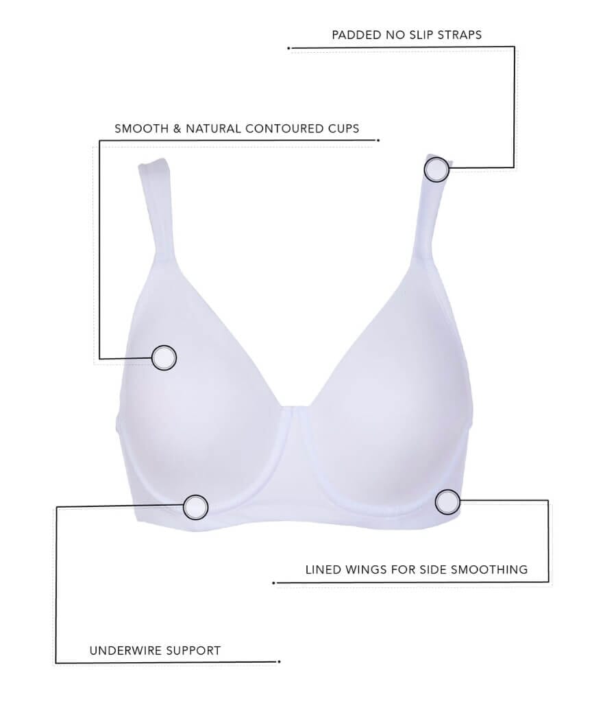 Leading Lady Brigitte Lightly Padded Contour Underwired Bra - Black Bras 