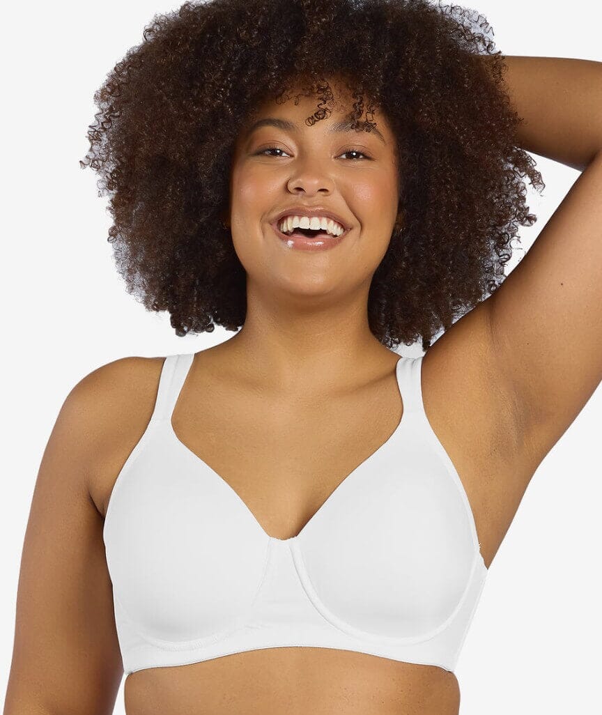 Leading Lady Brigitte Lightly Padded Contour Underwired Bra - White Bras  
