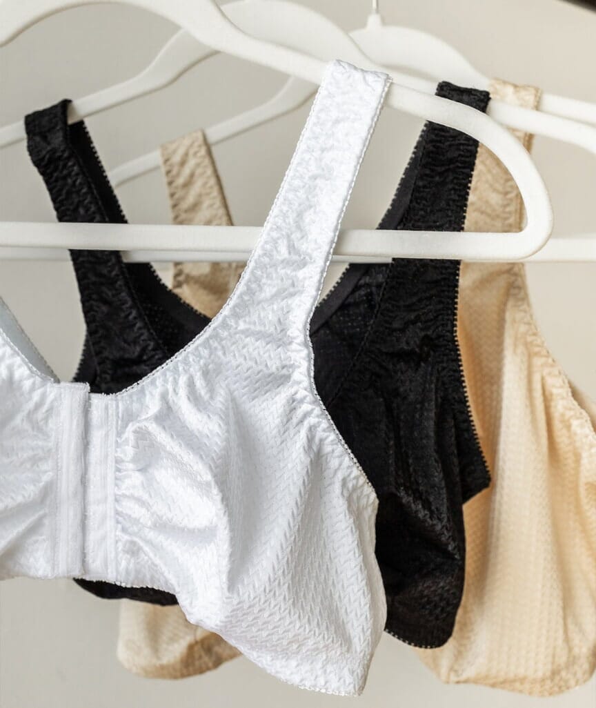 Leading Lady Marlene Wire-free Front Close Comfort Bra - Black Bras 