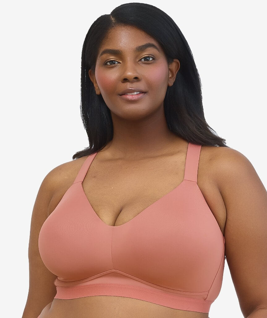 Leading Lady The Aurora Lightly Lined Microfiber Wire-free Bra - Canyon Clay 