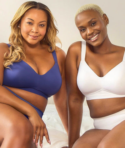 Leading Lady The Aurora Lightly Lined Microfiber Wire-free Bra - White