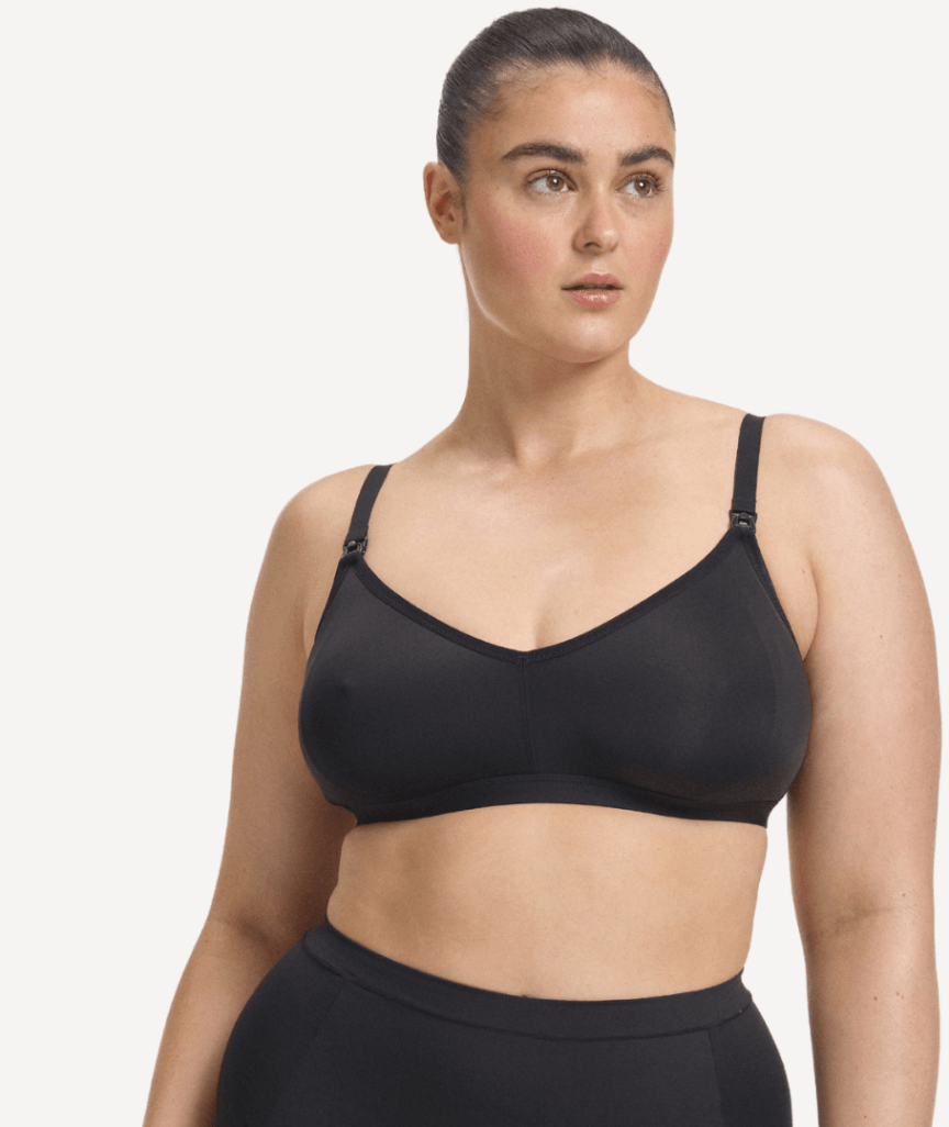 Nala Maternity Comfort Wirefree Bralette - Licorice 