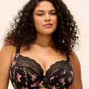 Elomi Lucie Underwire Stretch Plunge Bra - Fleur