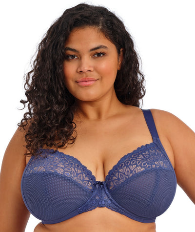 Elomi Tiernie Underwire Stretch Plunge Bra - Denim – 10GG