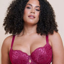 Curvy Kate Boost Sweetheart Padded Balcony Bra - Magenta Pink