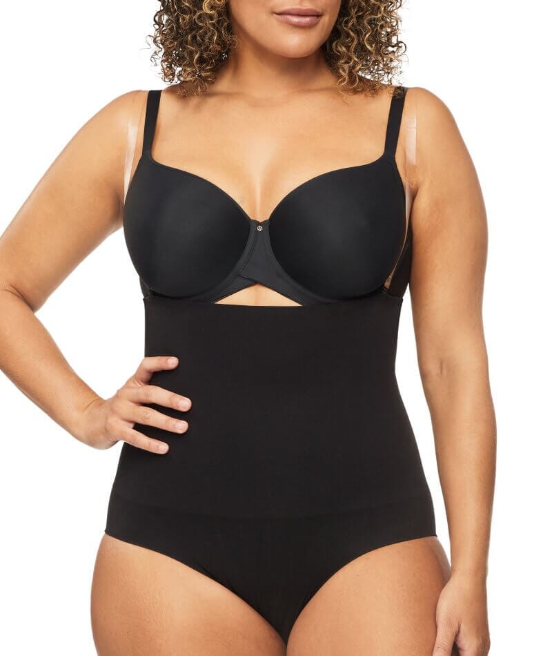 Nancy Ganz Bamboo Essentials High Waisted Brief - Black Shapewear  