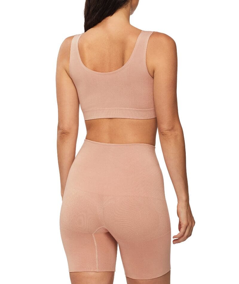 Nancy Ganz Bamboo Essentials Waisted Thigh Shaper Short - Mahogany Shapewear 