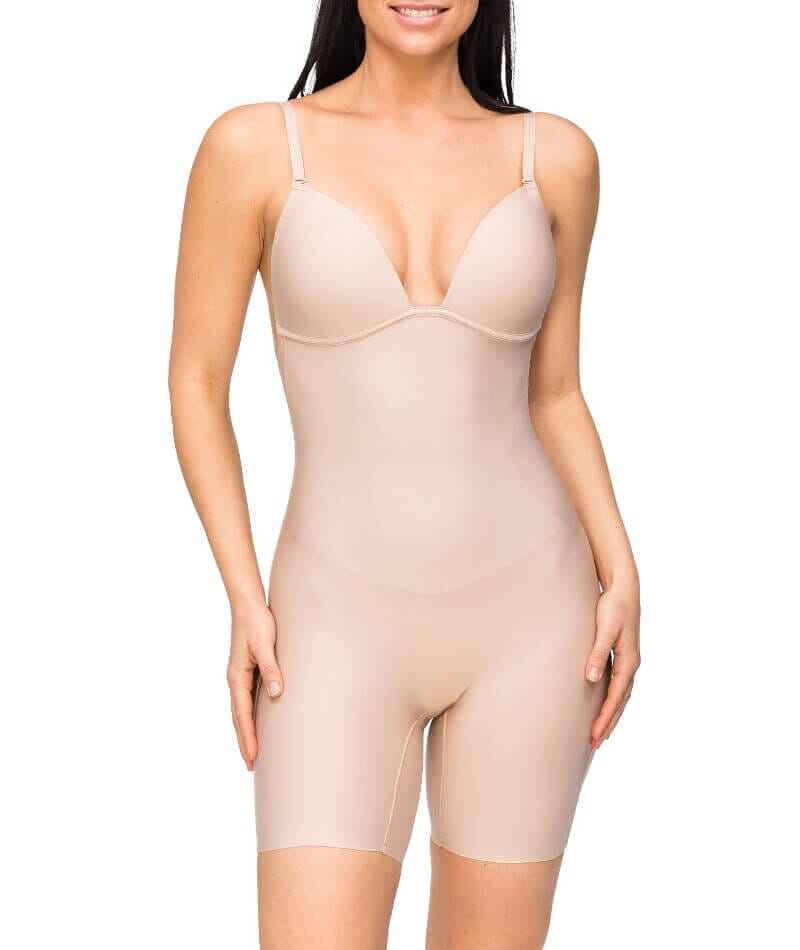 Nancy Ganz Body Define Backless Jumpsuit - Warm Taupe Shapewear 