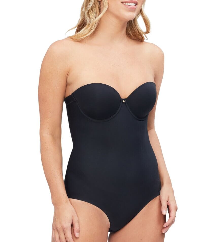 Nancy Ganz Body Define Strapless Bodysuit - Black Shapewear  