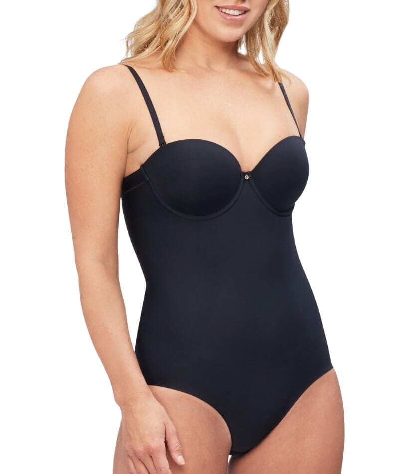 Nancy Ganz Body Define Strapless Bodysuit - Black Shapewear 