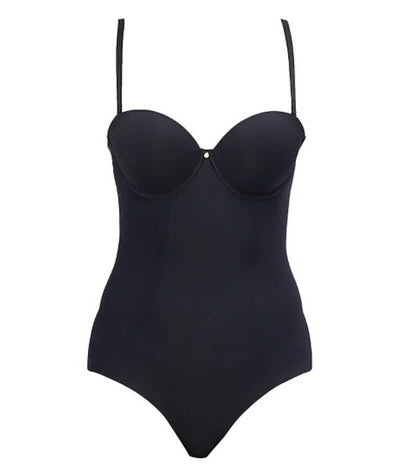 Nancy Ganz Body Define Strapless Bodysuit - Black Shapewear 