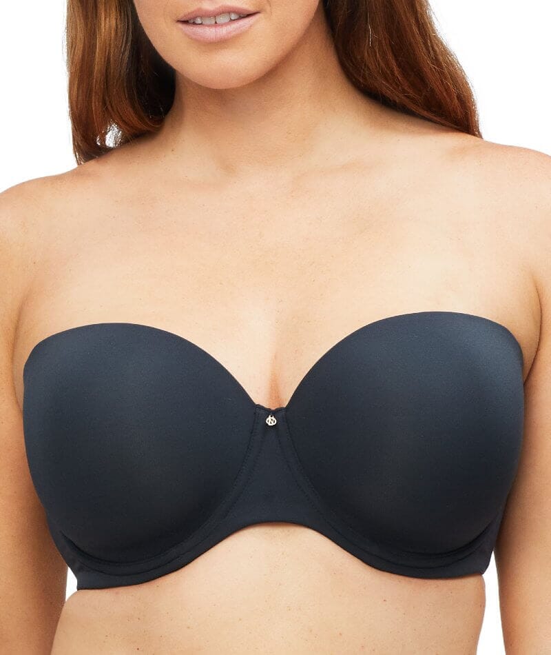 Nancy Ganz Body Define Strapless Full Cup Contour Bra - Black Bras 