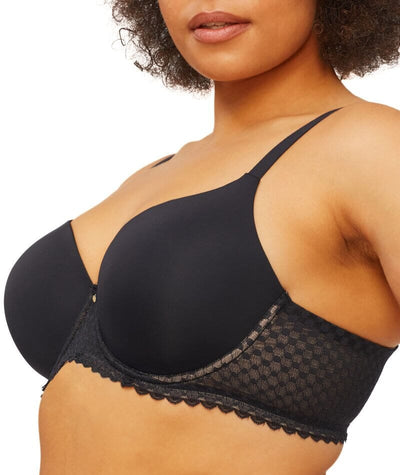 Nancy Ganz Revive Ava Lace Full Coverage Contour Bra - Black Bras 