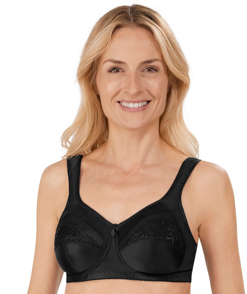 Amoena Isadora Wire-Free Bra - Black 
