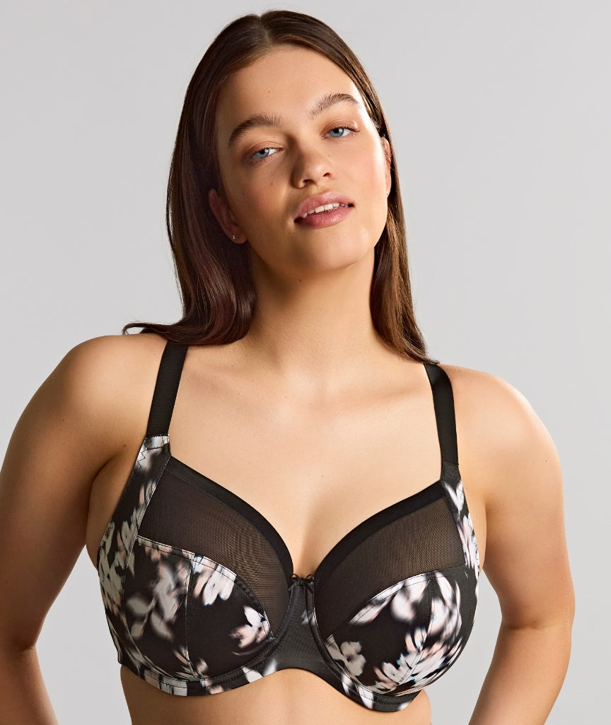 Sculptresse Bliss Full Cup Underwire Bra - Black/Floral 