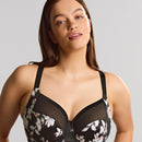 Sculptresse Bliss Full Cup Underwire Bra - Black/Floral