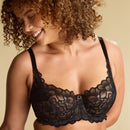 Panache Allure Underwired Full Cup Bra - Black/Latte