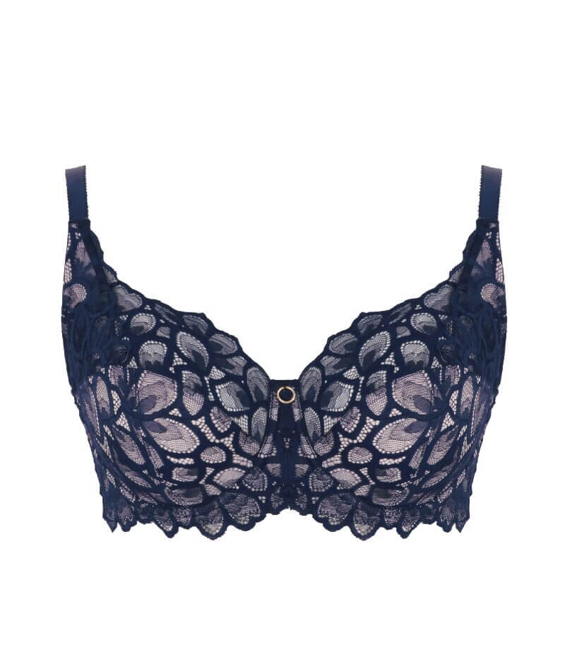 Panache Allure Underwired Full Cup Bra - Navy Bras 