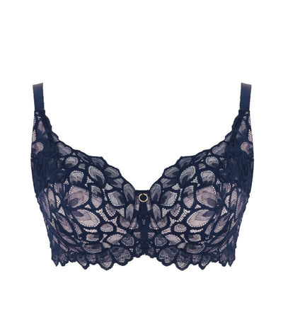 Panache Allure Underwired Full Cup Bra - Navy Bras 
