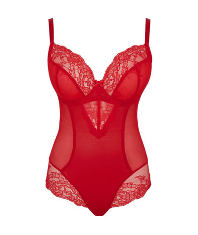 Panache Ana Non Padded Bodysuit - Salsa Red