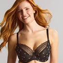 Panache Blossom Balconnet Bra - Black