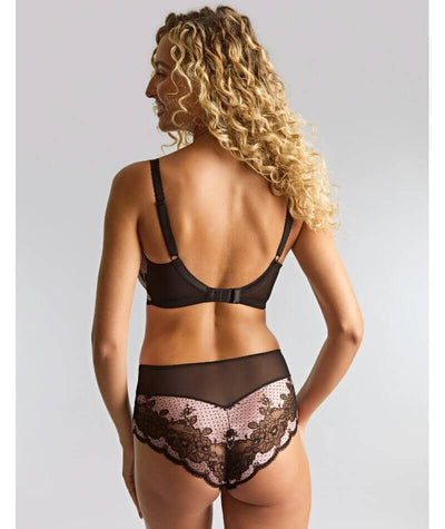 Panache Clara Full Cup Underwired Bra - Black/Pink Bras 